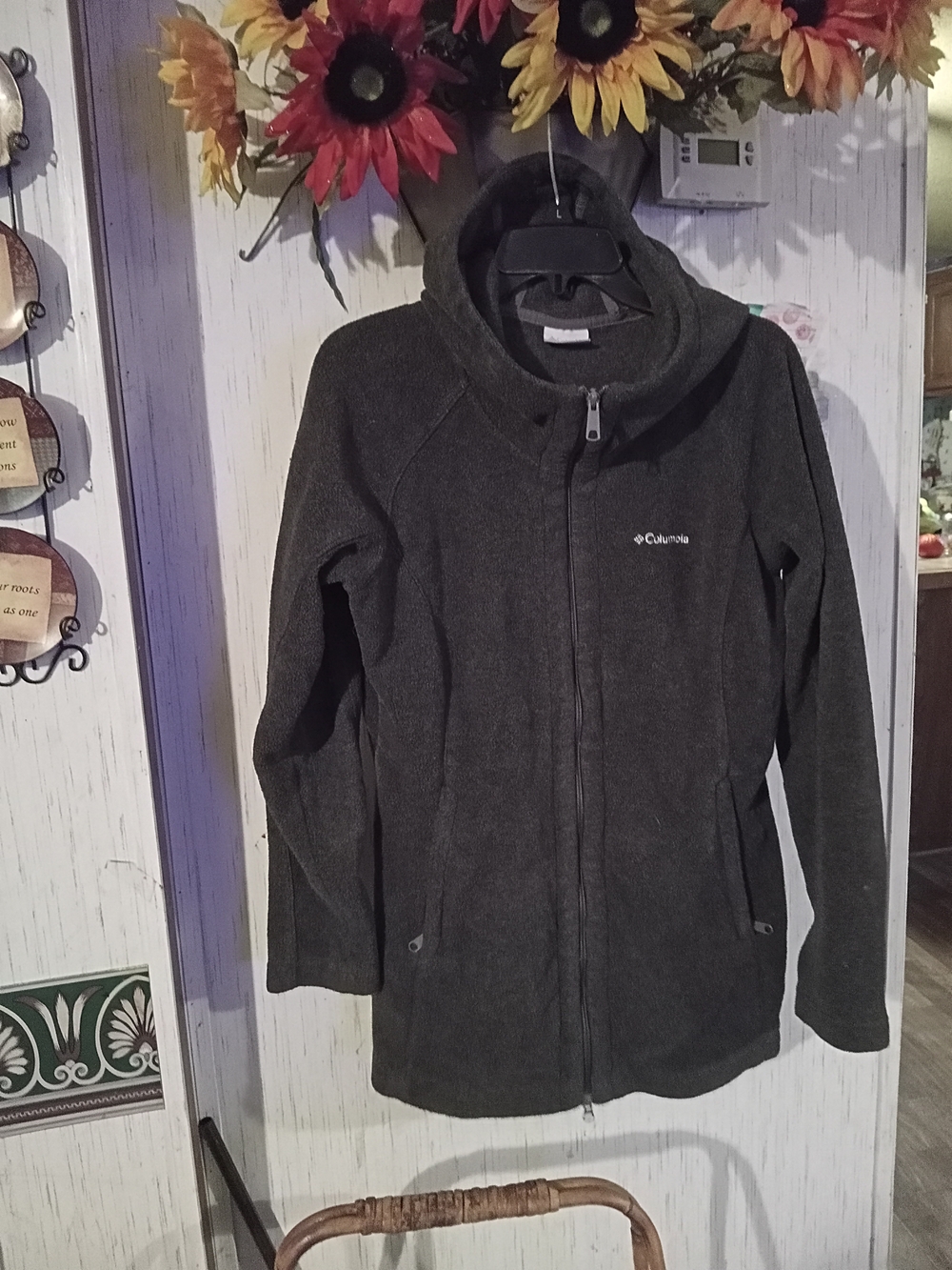 Columbia Women's Dark Gray Full-Zip Fleece Jacket